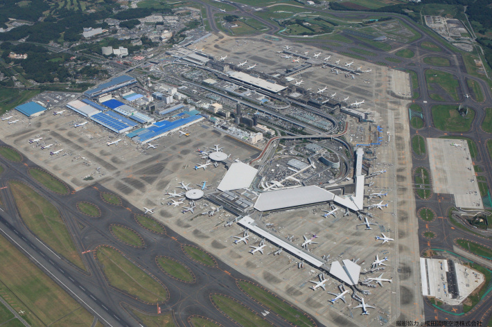 Aerial photograph of Narita International Airport
